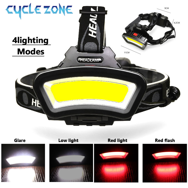 Outdoor Adventure Zone - COB LED Headlamp USB Rechargeable Red