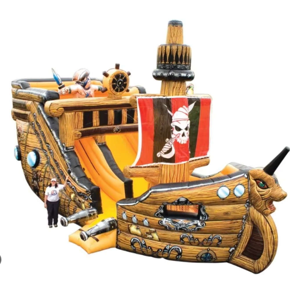 Outdoor Adventure Kids Party - Adventure Awaits Inflatable Pirate Ship for