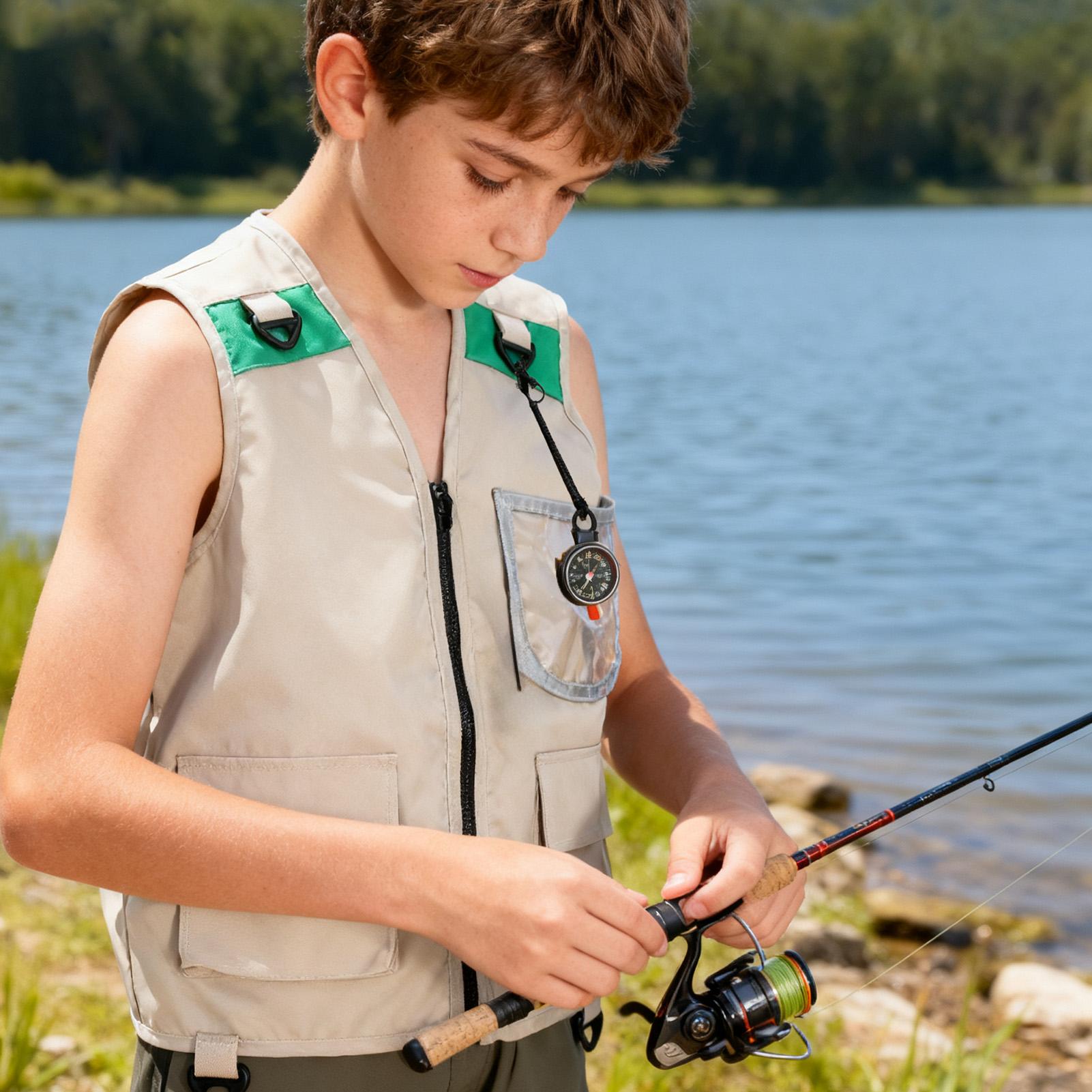 Outdoor Adventure Kids Party - Fishing Vest Children Explorer Vest Outdoor