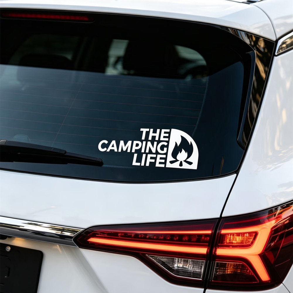 Outdoor Adventure Enthusiast - Fun Camping Adventure Vinyl Decal, Outdoor
