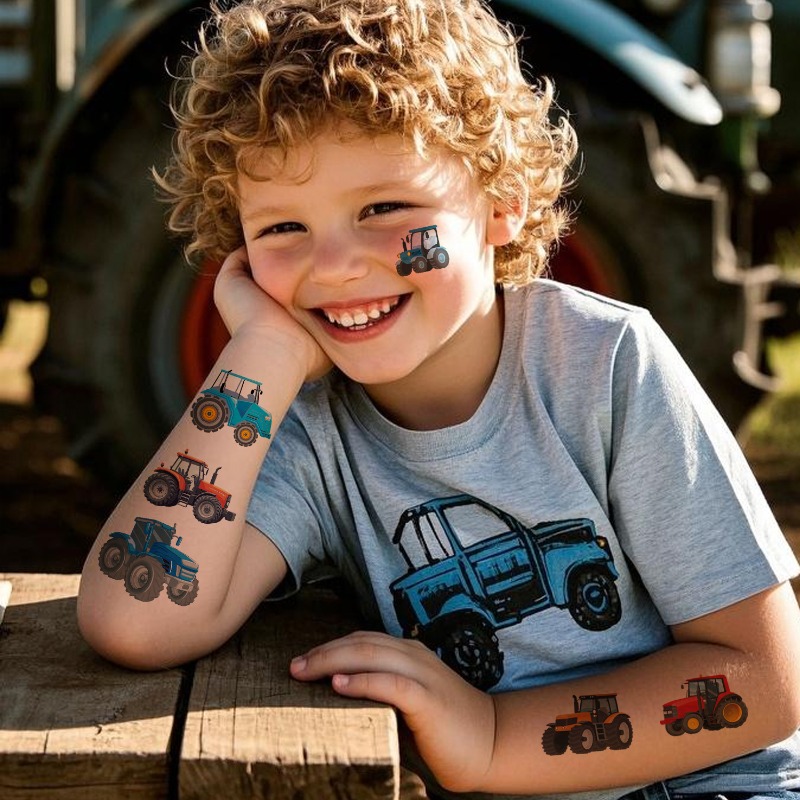 Kids Farm Adventure Tattoos 10 - Outdoor Adventure Kids Party ulasan dan harga