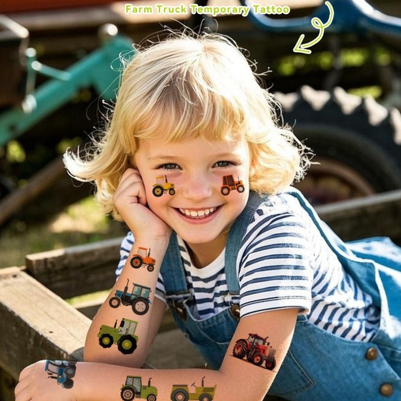 Kids Farm Adventure Tattoos 10 - Outdoor Adventure Kids Party ulasan dan harga