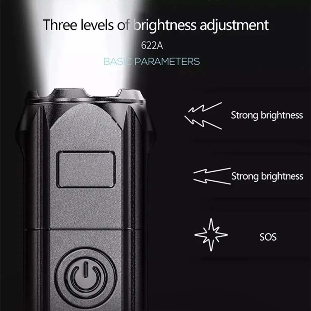 Mini Flashlight Zoomable Focus - Outdoor Adventure Zone ulasan dan harga