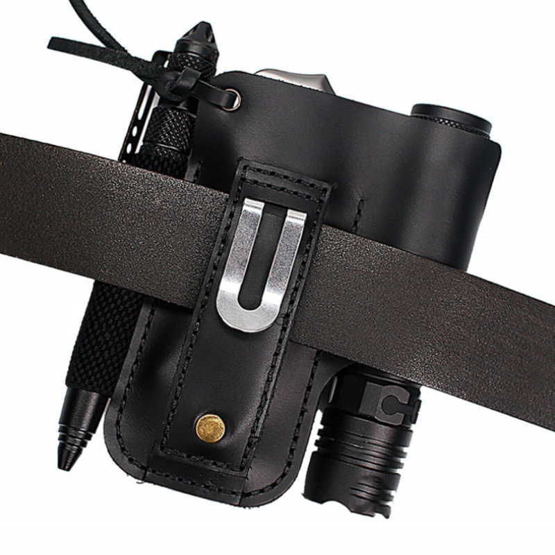 EDC Leather Flashlight Tool Ho - Camp Knife Multi ulasan dan harga