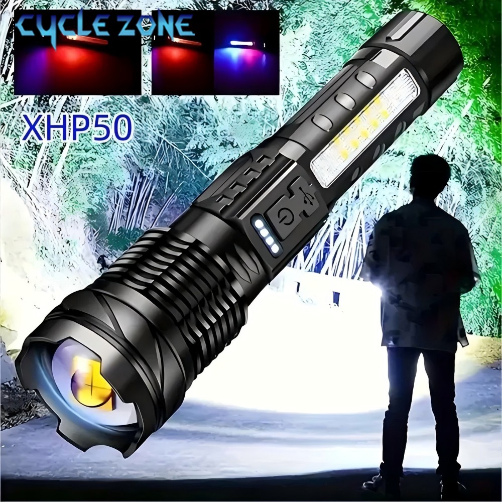 XHP50 Flashlight Zoomable Flas - Outdoor Adventure Zone ulasan dan harga