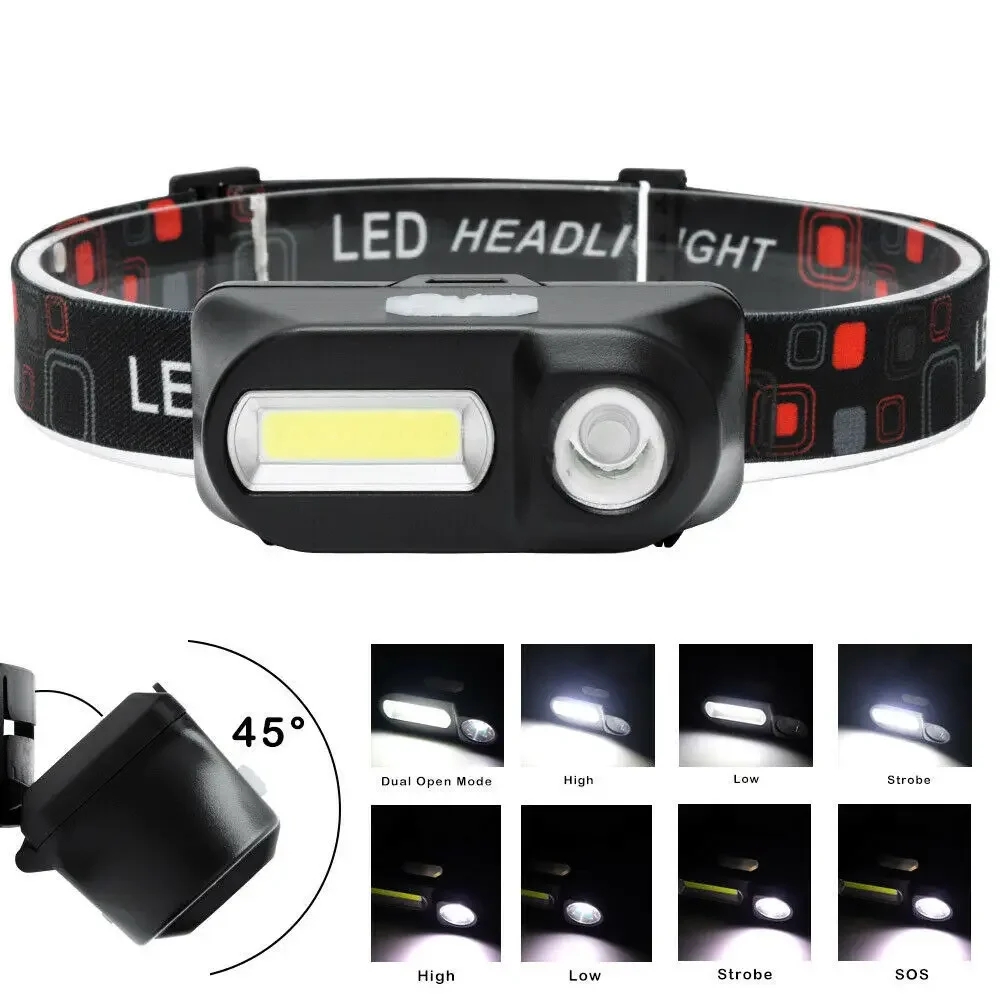 XPE+COB Mini Headlight Recharg - Outdoor Adventure Zone ulasan dan harga