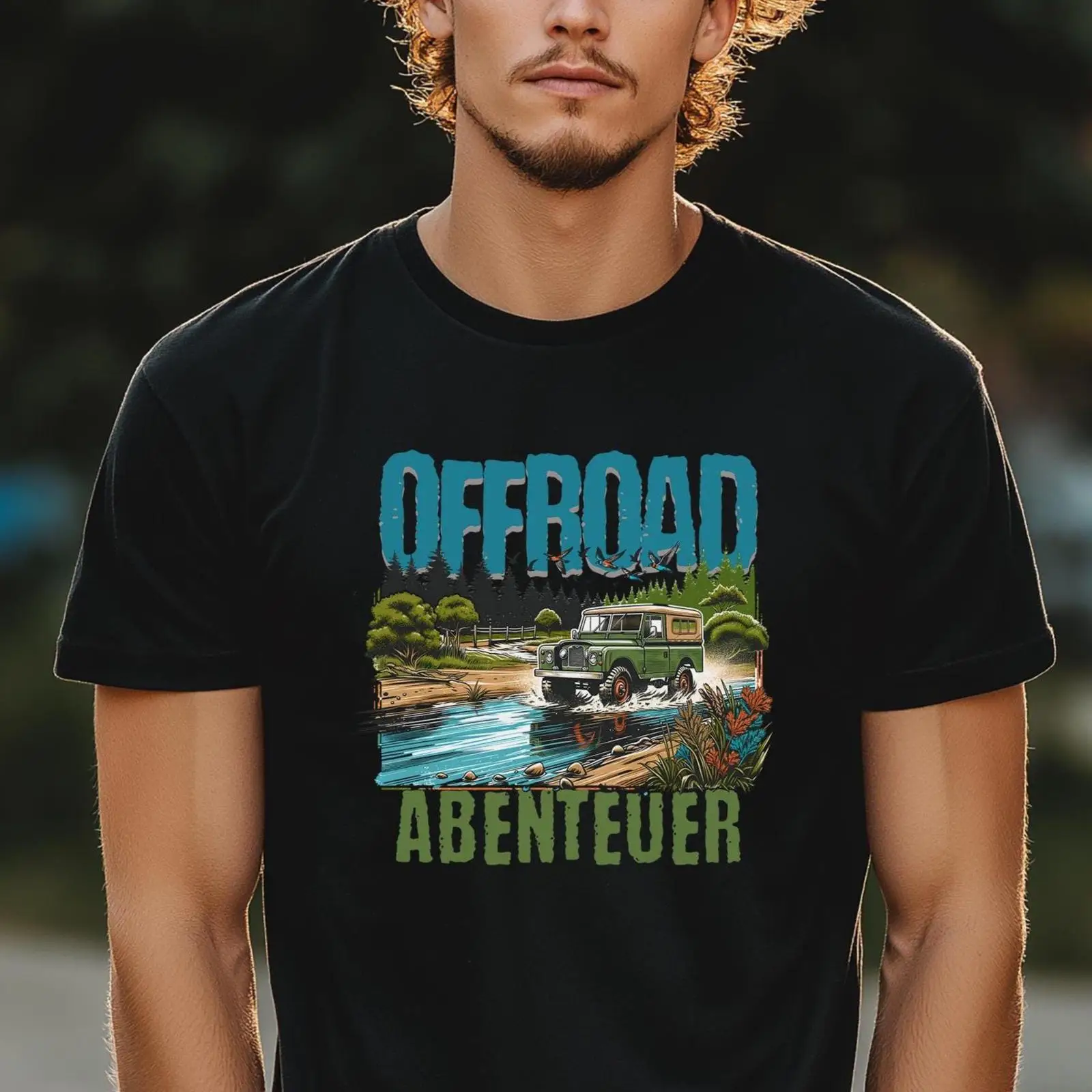 Men's Offroad Abenteuer T Shir - Outdoor Adventure Vehicles ulasan dan harga